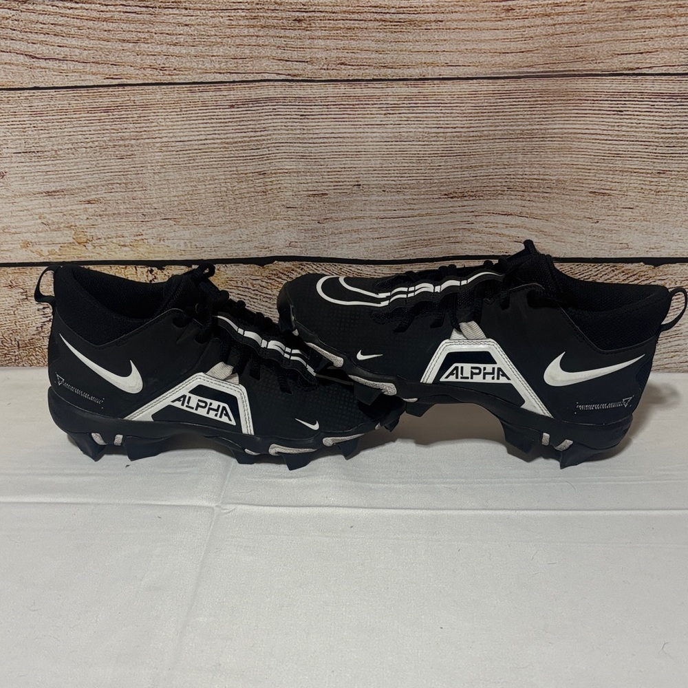 Youth size 5 Nike Alpha Black and White‎ Cleats
